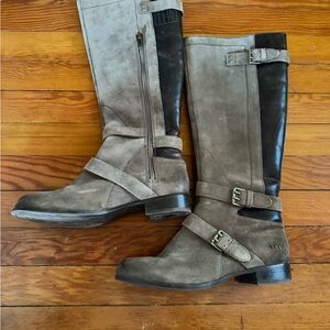 UGG Knee-High Boots in Gray and Black